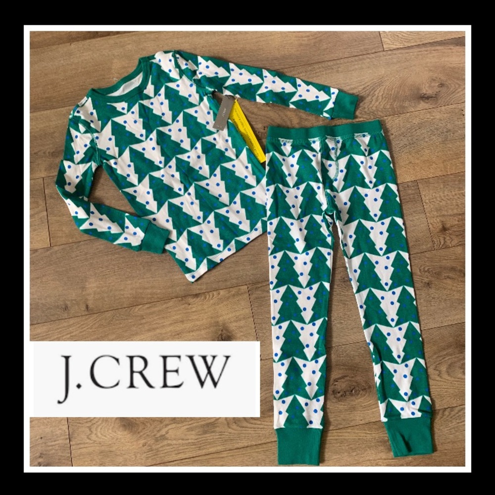 Crewcuts J. Crew kids 2pc pajamas set sz:6~NWT